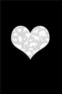 (Animals forming heart)