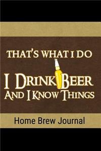 Home Brew Journal