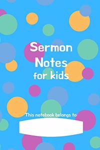 Sermon notes for kids