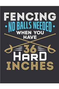 Fencing No Balls Needed When You Have 36 Hard Inches