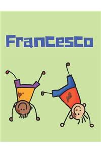 Francesco Personalized Sketchbook Journal Notebook