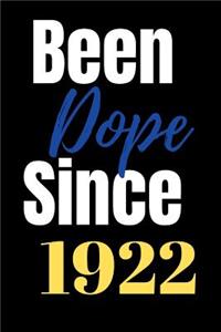 Been dope since 1922