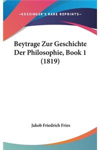 Beytrage Zur Geschichte Der Philosophie, Book 1 (1819)