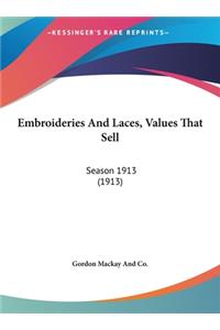 Embroideries and Laces, Values That Sell