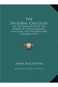 The Integral Calculus