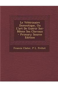 Le Veterinaire Domestique, Ou L'Art de Guerir Soi-Meme Ses Chevaux - Primary Source Edition