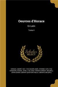 Oeuvres D'Horace