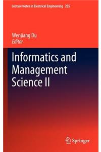 Informatics and Management Science II