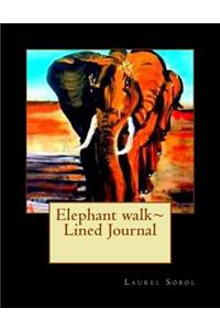 Elephant walk Lined Journal