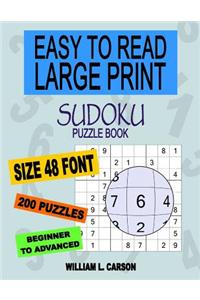 Easy To Read Large Print Sudoku