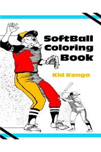 Softball Coloring Book