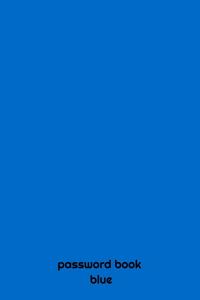 PASSWORD BOOK blue
