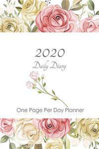 2020 Daily Diary One Page Per Day Planner