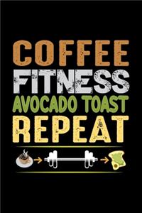 Coffee Fitness Avocado Toast Repeat