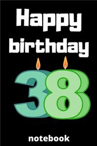 Happy birthday notebook