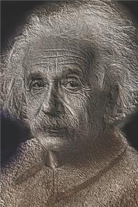 Albert Einstein's Portrait Using Filters - Blank Lined Notebook