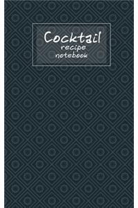 Cocktail recipe notebook