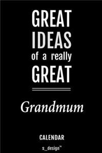 Calendar for Grandmums / Grandmum