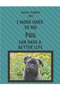 Pug Weekly Planner 2020