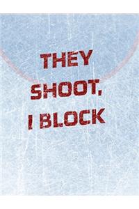 Hockey Notebook - Goalie Notebook - Blank Lined Paper