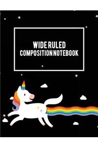 Wide Ruled Composition Notebook