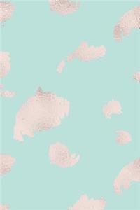 Cute Pattern Rose Gold Sketchbook