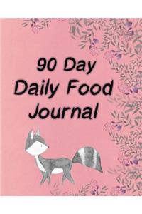 90 Day Daily Food Journal