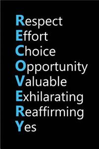 Respect Effort Choice Opportunity Valuable Exhilarating Reaffirming Yes