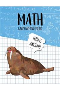 Math Graph Paper Notebook