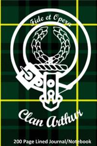 Clan Arthur 200 Page Lined Journal/Notebook