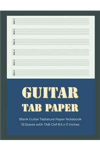 Guitar Tab Paper