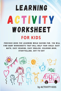 Learning activity worksheets for kids