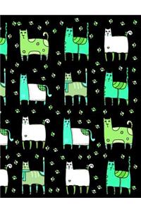 My Big Fat Bullet Journal for Cat Lovers Funny Cats Wearing Socks Pattern 7