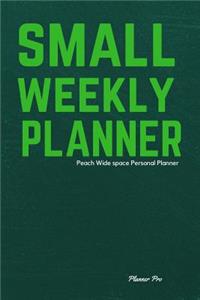 Peach Small Weekly Planner