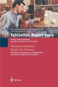 Fehlzeiten-Report 2003