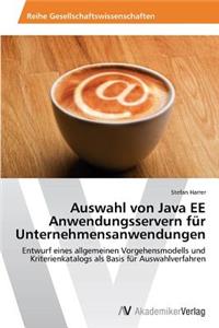 Auswahl von Java EE Anwendungsservern für Unternehmensanwendungen