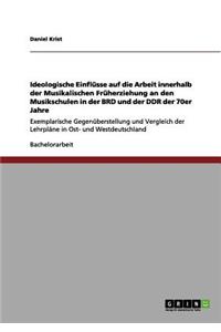 Ideologische Einflüsse auf die Arbeit innerhalb der Musikalischen Früherziehung an den Musikschulen in der BRD und der DDR der 70er Jahre