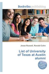 List of University of Texas at Austin Alumni