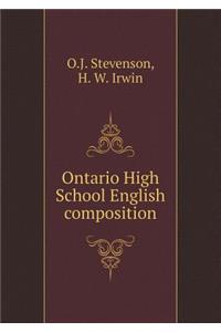Ontario High School English composition