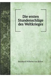 Die Ersten Stundenschläge Des Weltkrieges