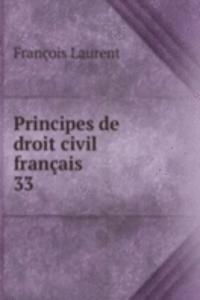 Principes de droit civil francais