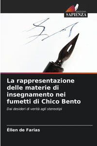 rappresentazione delle materie di insegnamento nei fumetti di Chico Bento