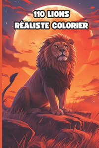 110 LIONS Réaliste COLORIER