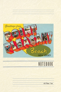 Vintage Lined Notebook Greetings from Point Pleasant Beach, New Jersey