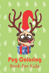 Pug coloring book for kids