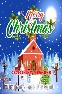 Merry Christmas Color By Number Coloring Book For Adult