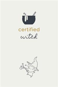Certified Witch Dot Grid Journal