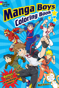 Manga Boys Coloring Book