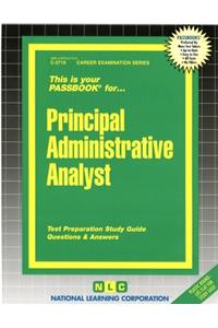 Principal Administrative Analyst