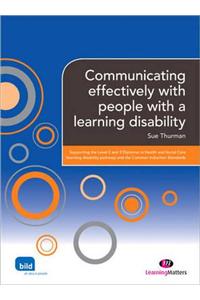 Communicating effectively with people with a learning disability